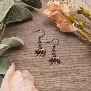 Rustic Bear Earrings